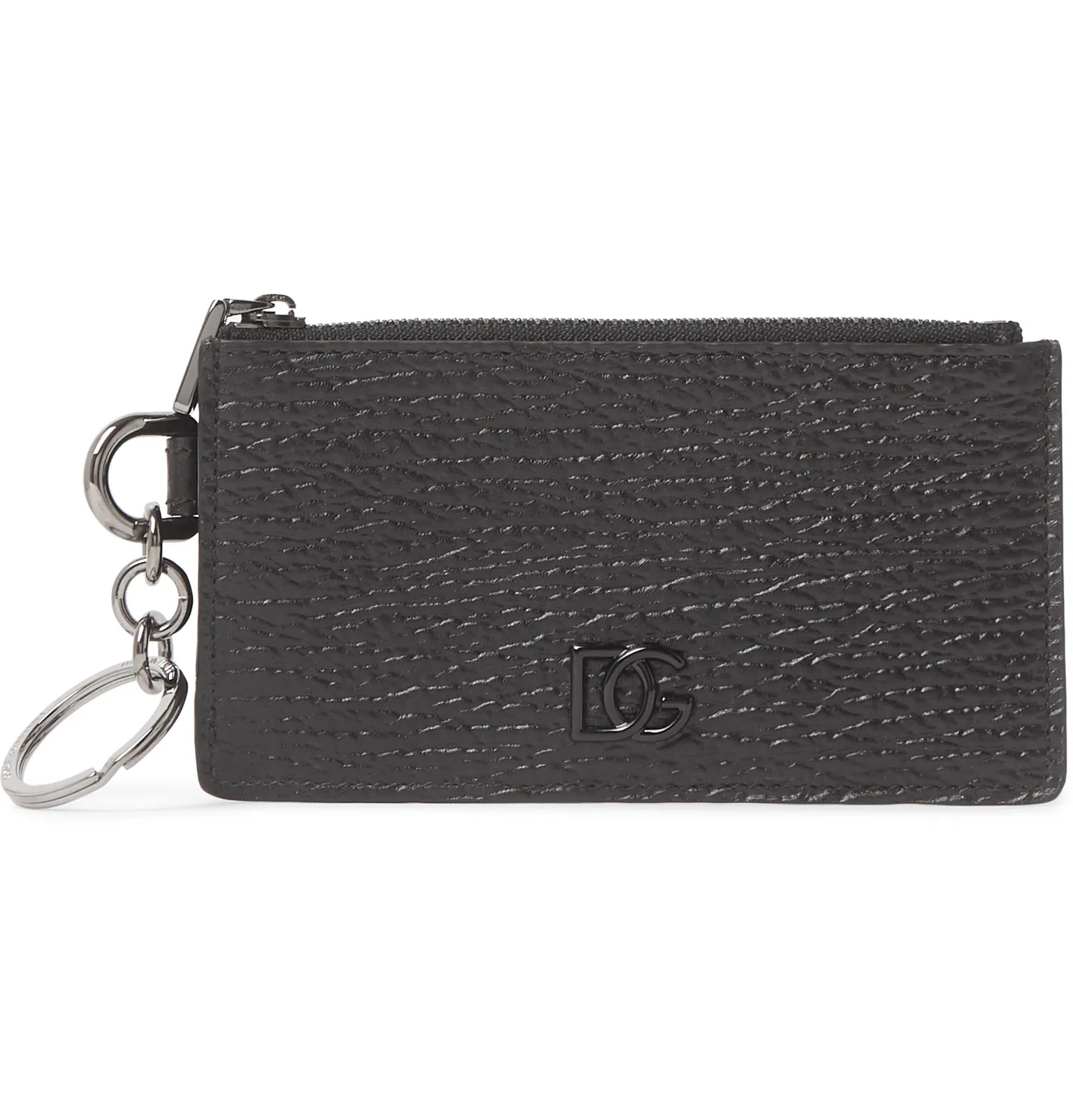 Logo-Appliquéd Full-Grain Leather Zipped Cardholder - 1