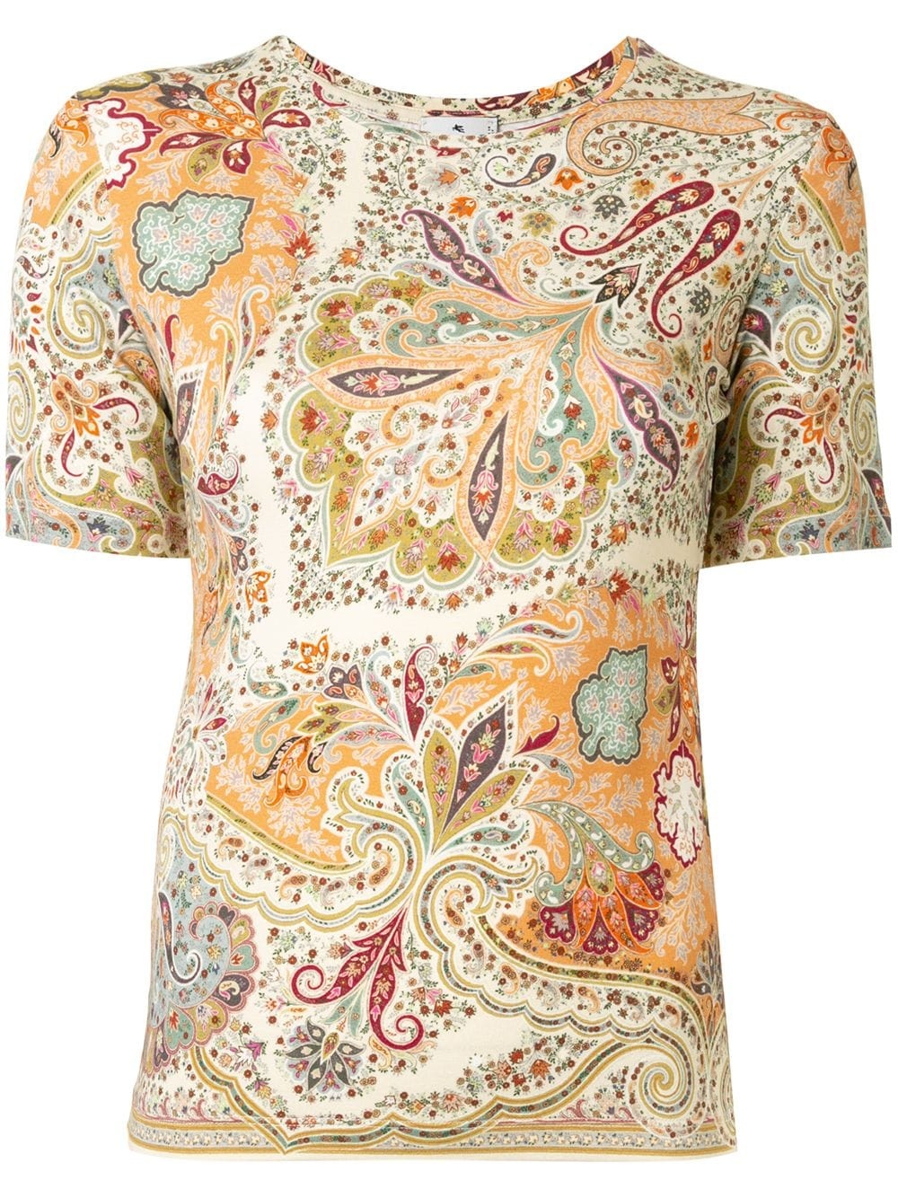 paisley-print T-shirt - 1