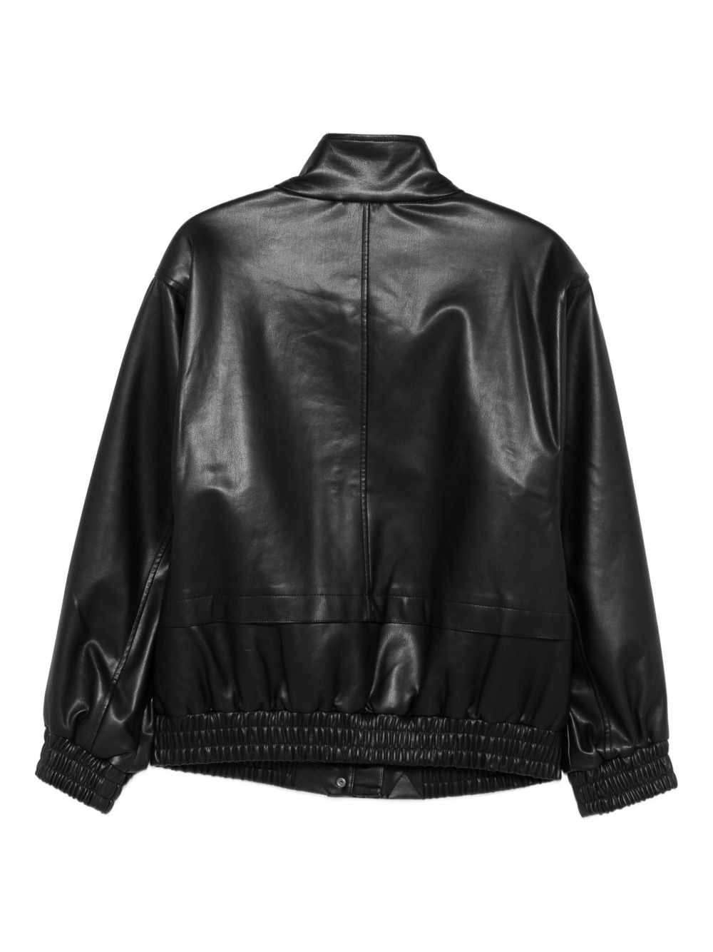 elastic-cuffed zip-fastening jacket - 2