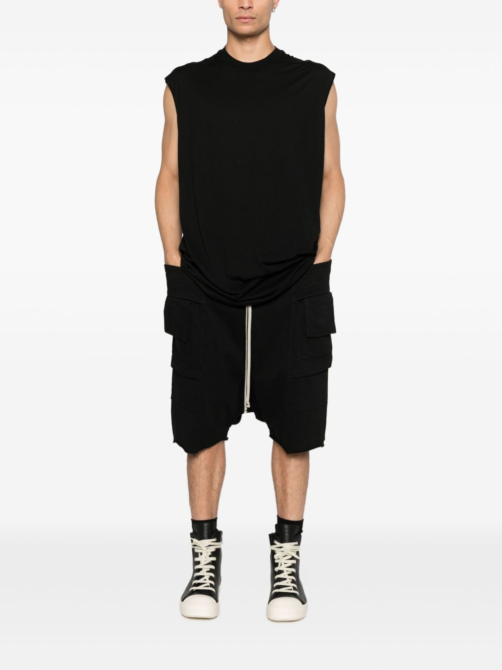 Tarp sleeveless raw-edge T-shirt - 2