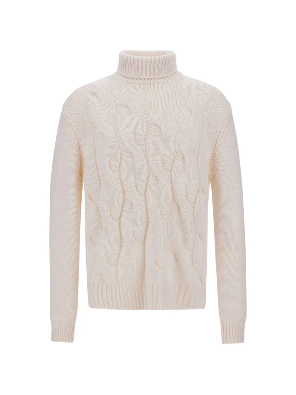 cable-knit roll-neck sweater - 1