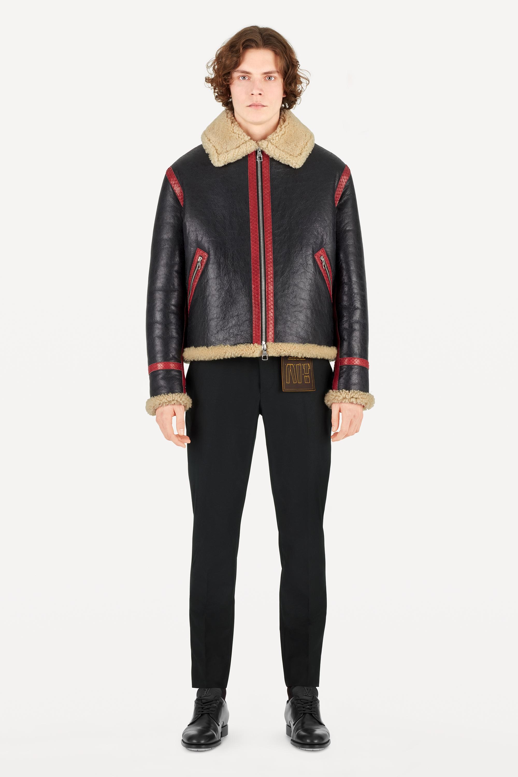 Shearling Aviator with Python - 6