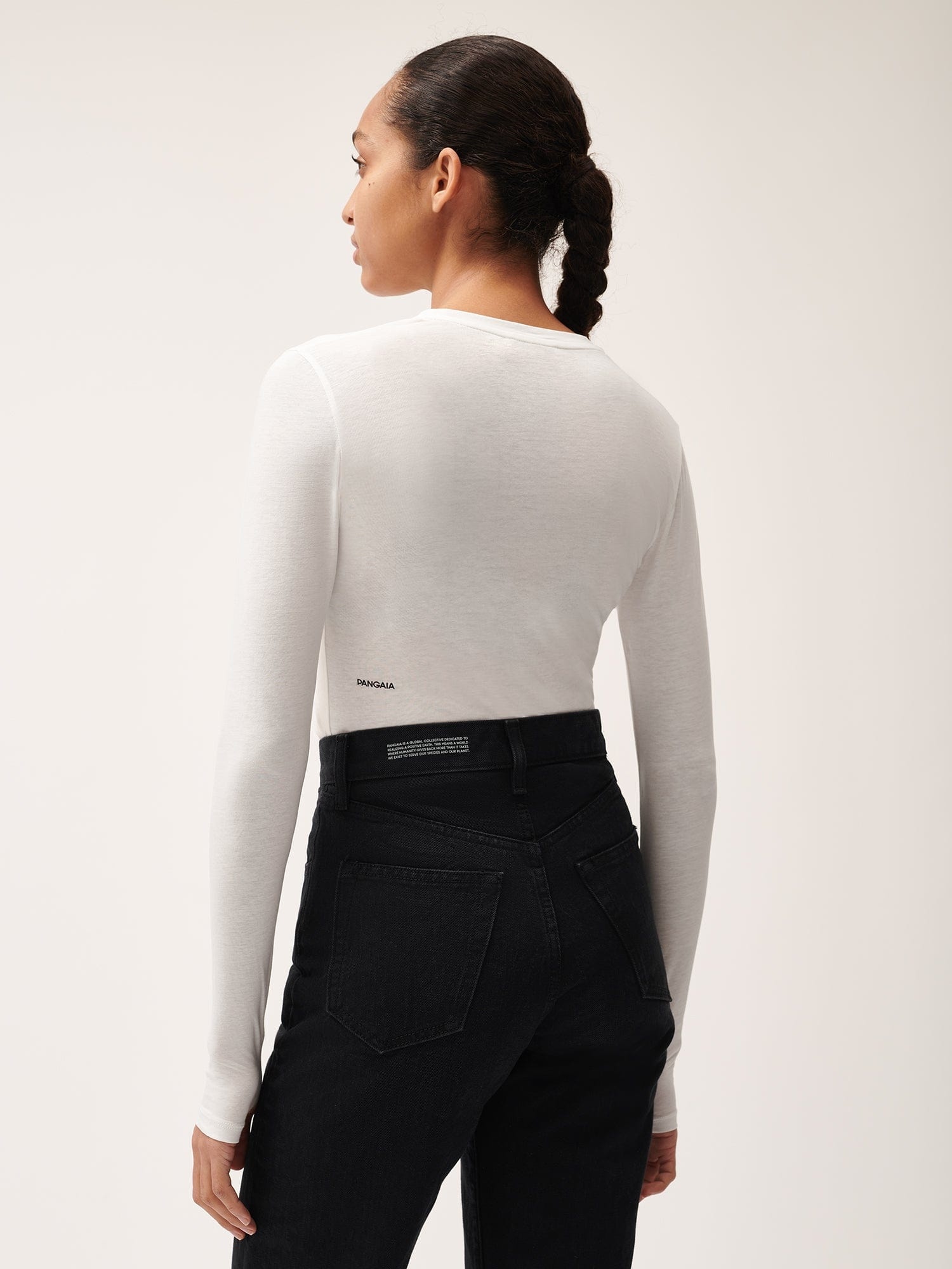 Women's 365 Cotton-Stretch Long-Sleeved Top - Off-White - 3