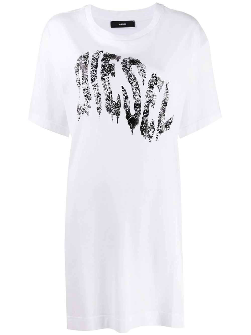 logo print T-shirt dress - 1