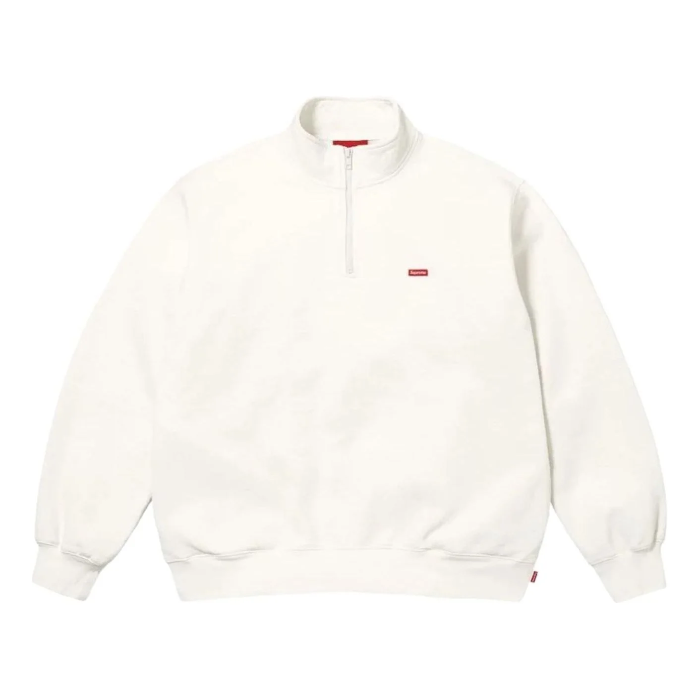 Supreme SS26 Small Box Half Zip Pullover 'White' SUP-SS26-200-WHT - 1