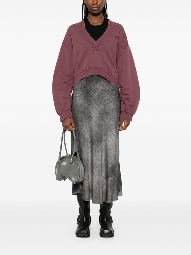 Avant Toi faded-effect midi skirt outlook