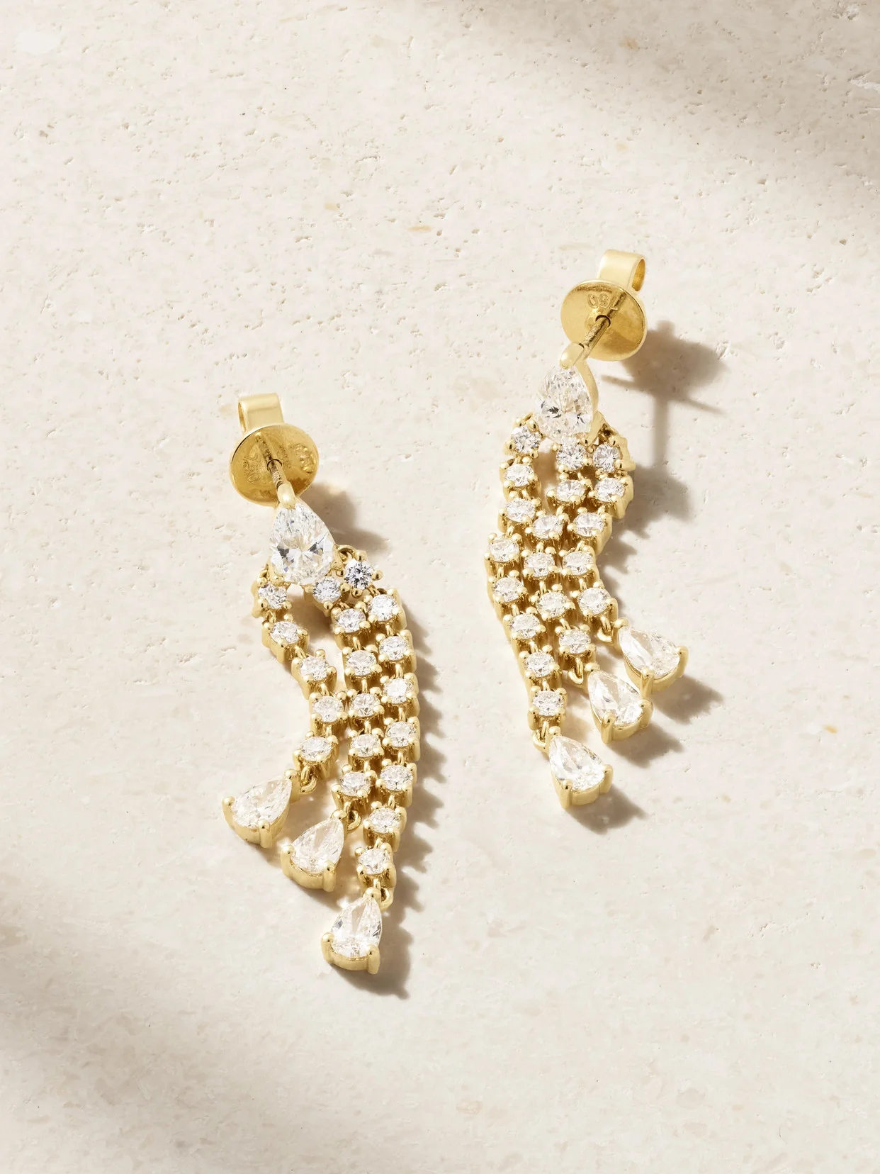 Fringe 18-karat Gold Diamond Earrings - 1