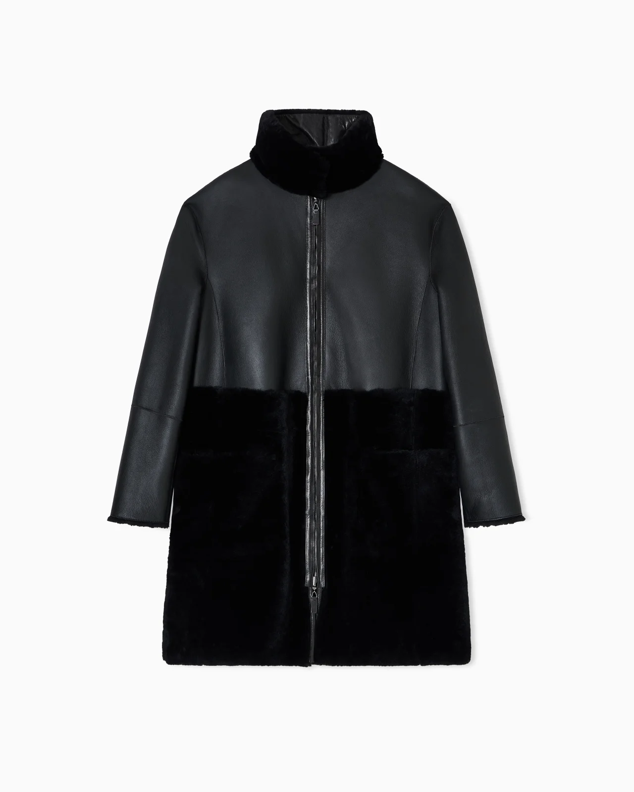 ASV REVERSIBLE COAT IN SPANISH MERINO SHEARLING LAMBSKIN - 1