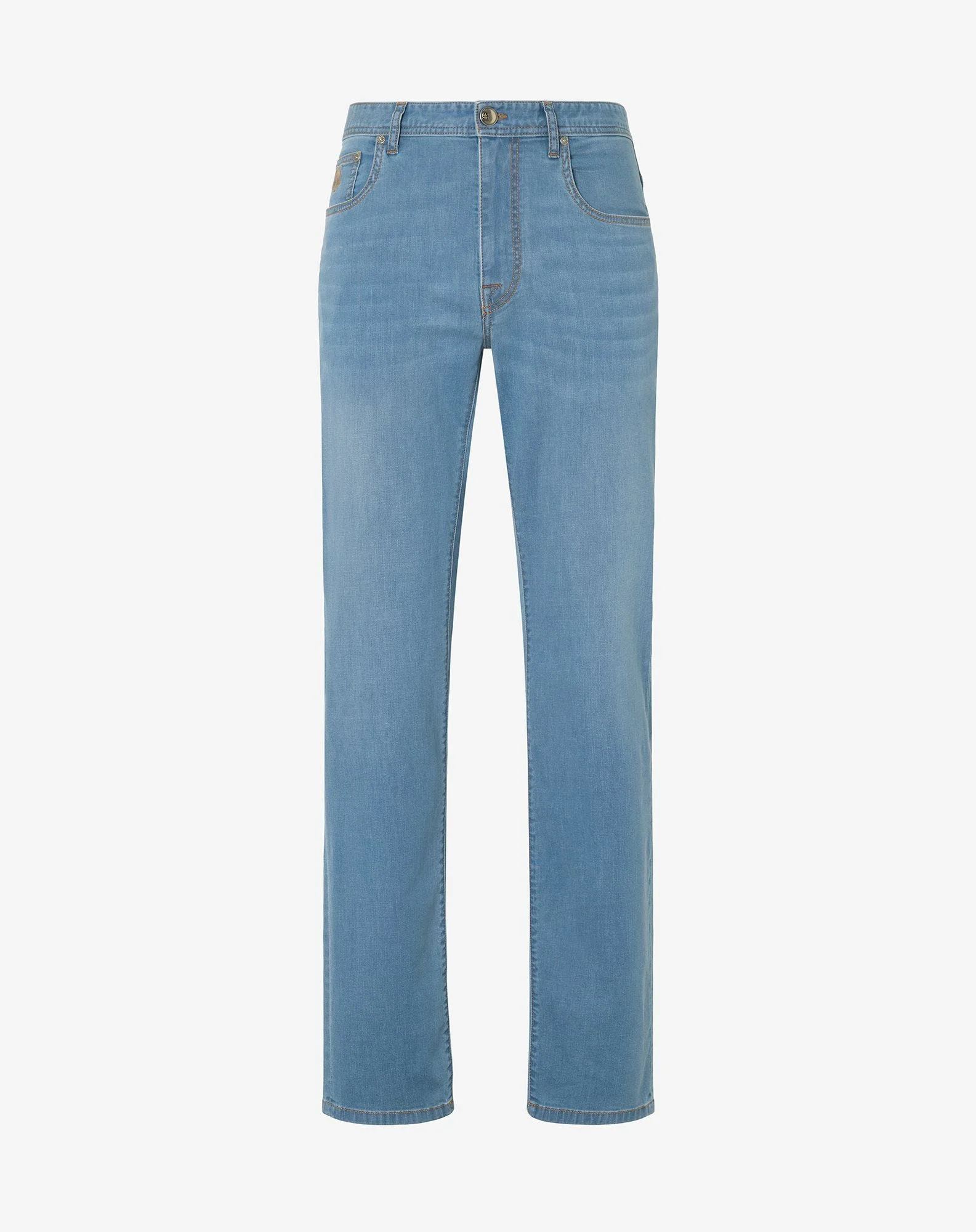 Blue 7.5 o.z. stretch denim jeans - 1