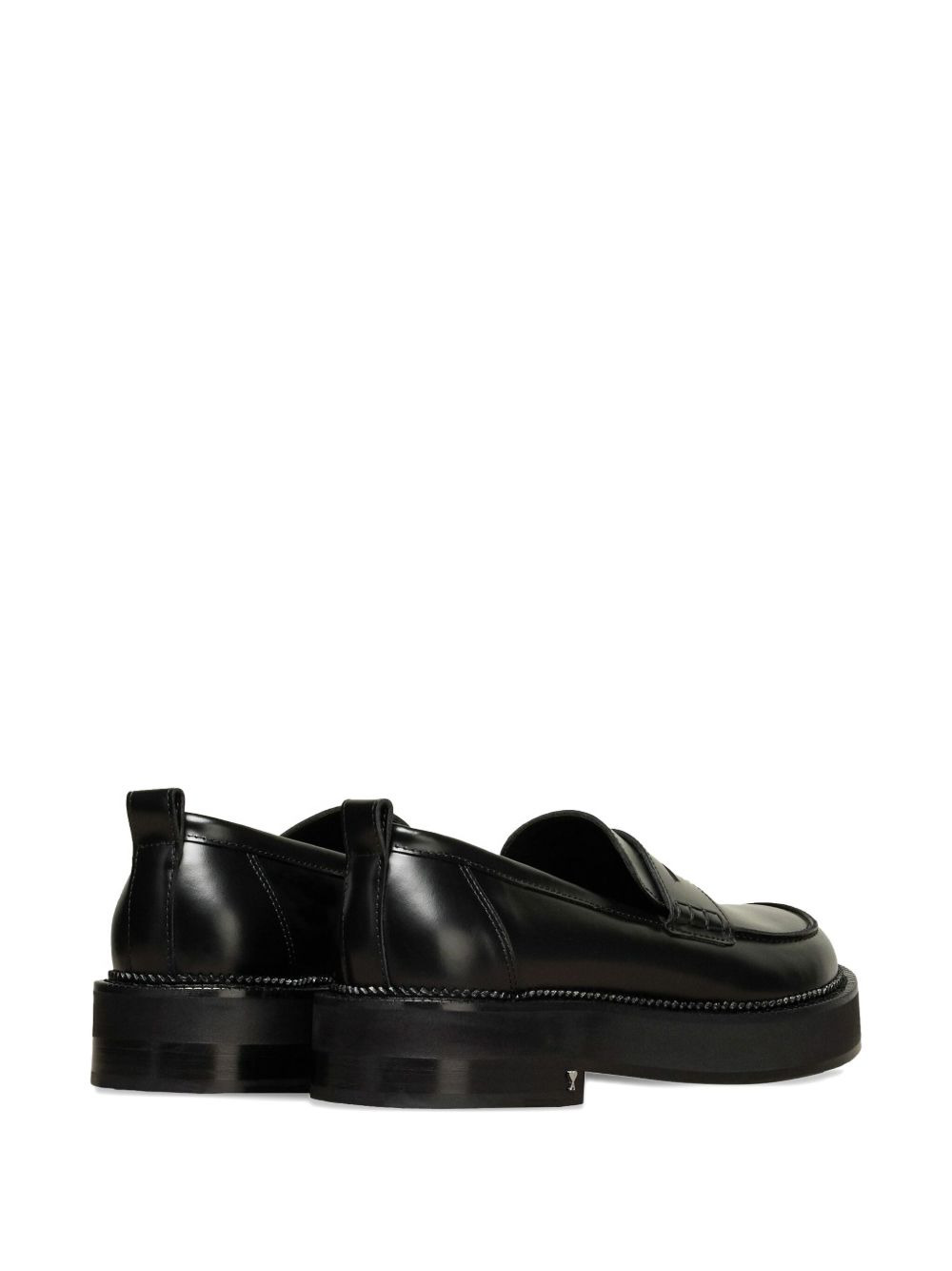 anatomical toe leather loafers - 4