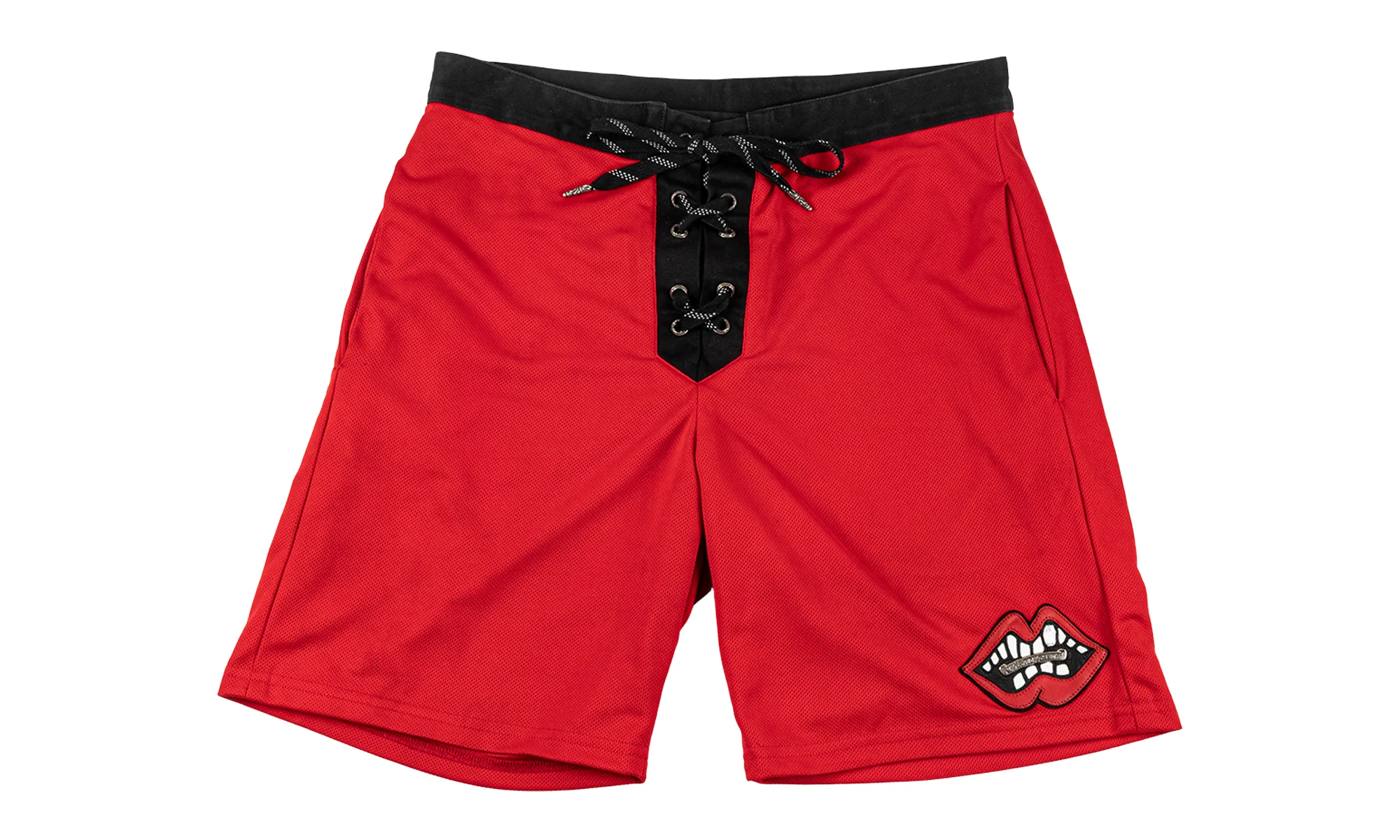 Matty Boy Chomper Leather Shorts "Red" CHRM1300 - 1