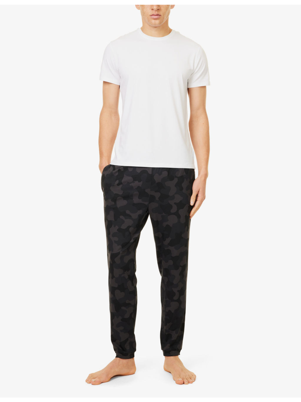 London 11 cuffed-hem stretch-modal jogging bottoms - 2