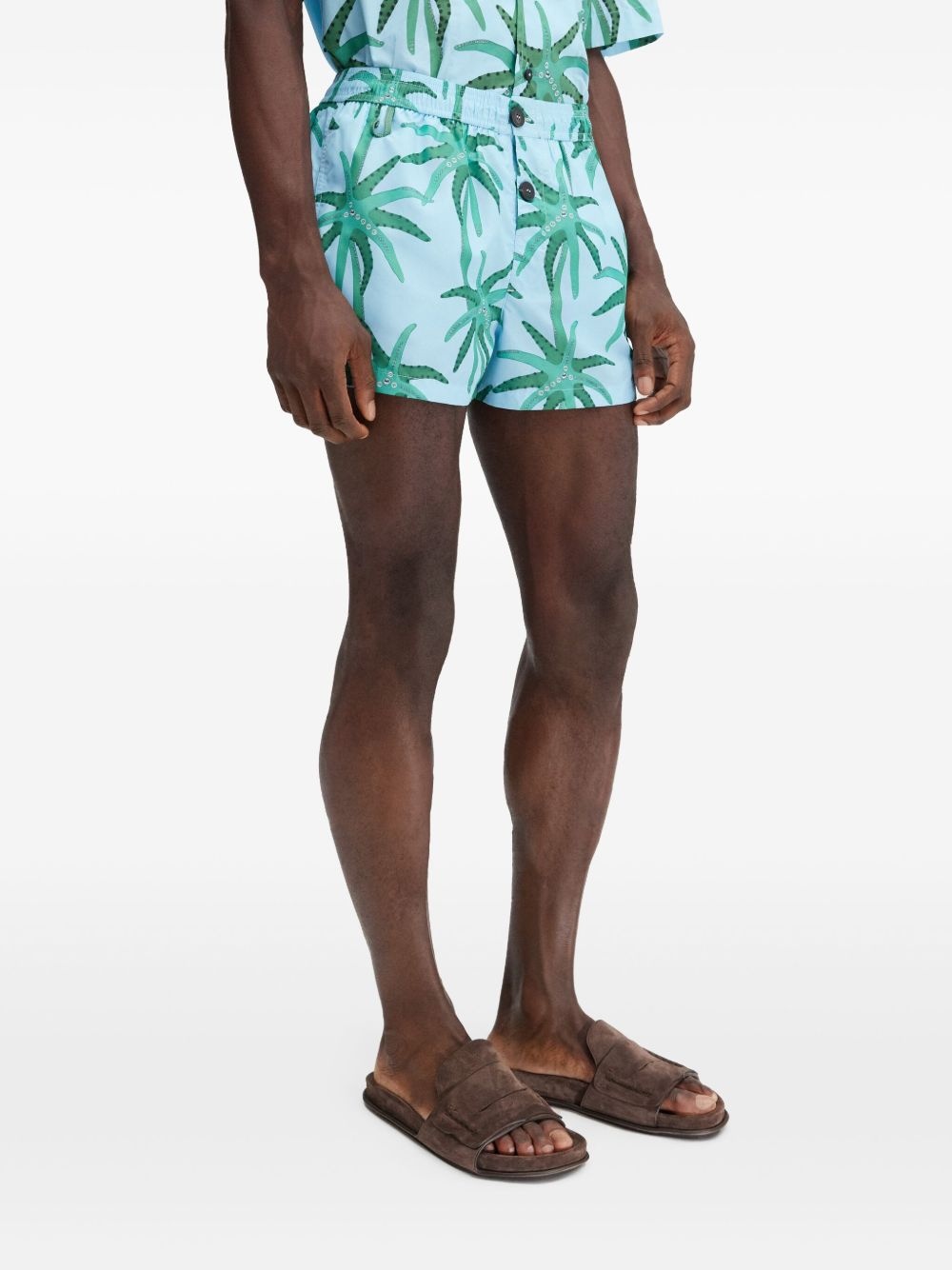floral-print shorts - 4