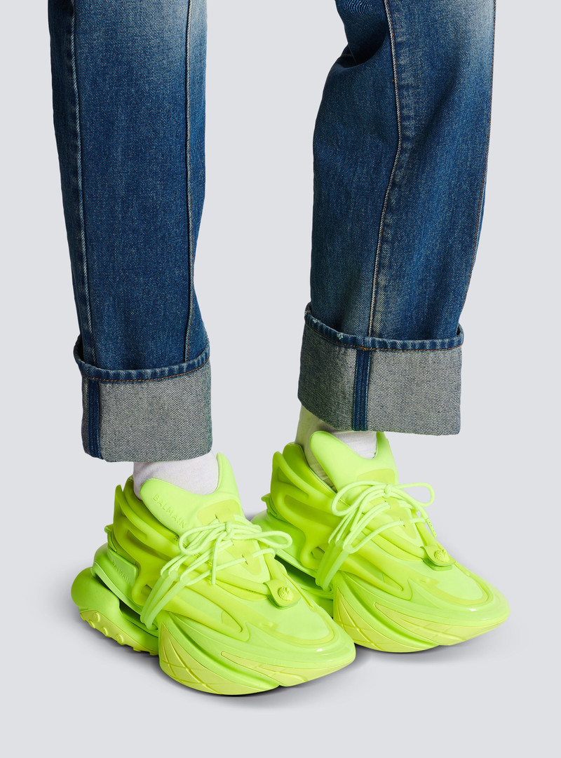 Unicorn trainers in neoprene and rubberised leather 9