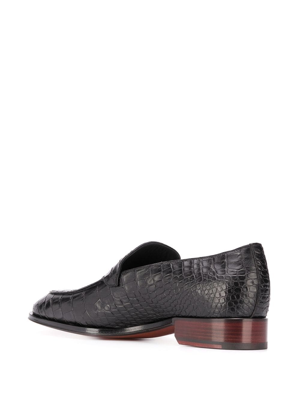 crocodile-effect loafers - 3