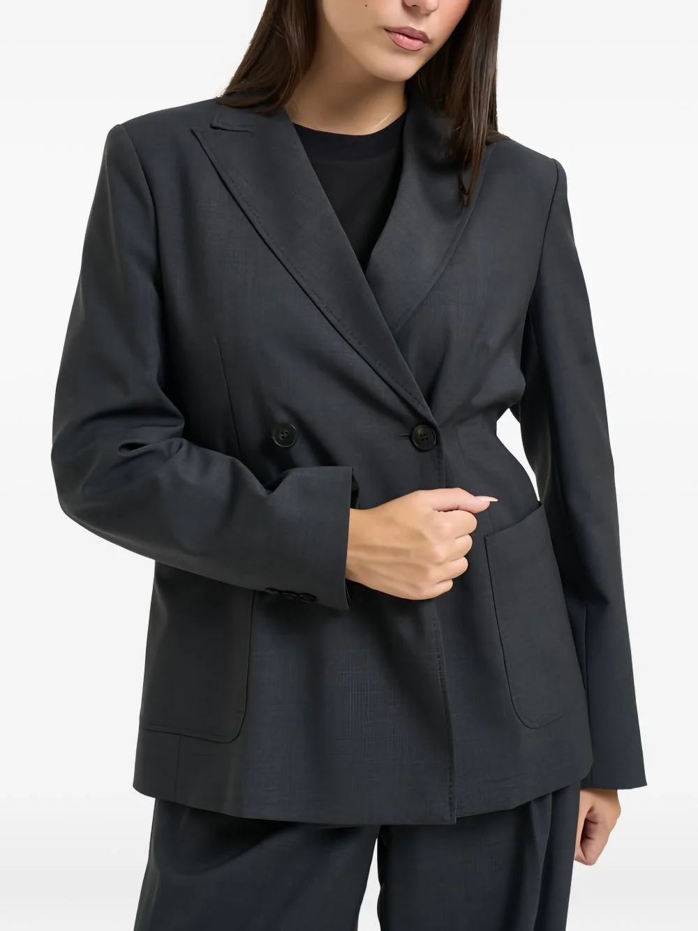 double-breasted peak-lapels blazer - 1