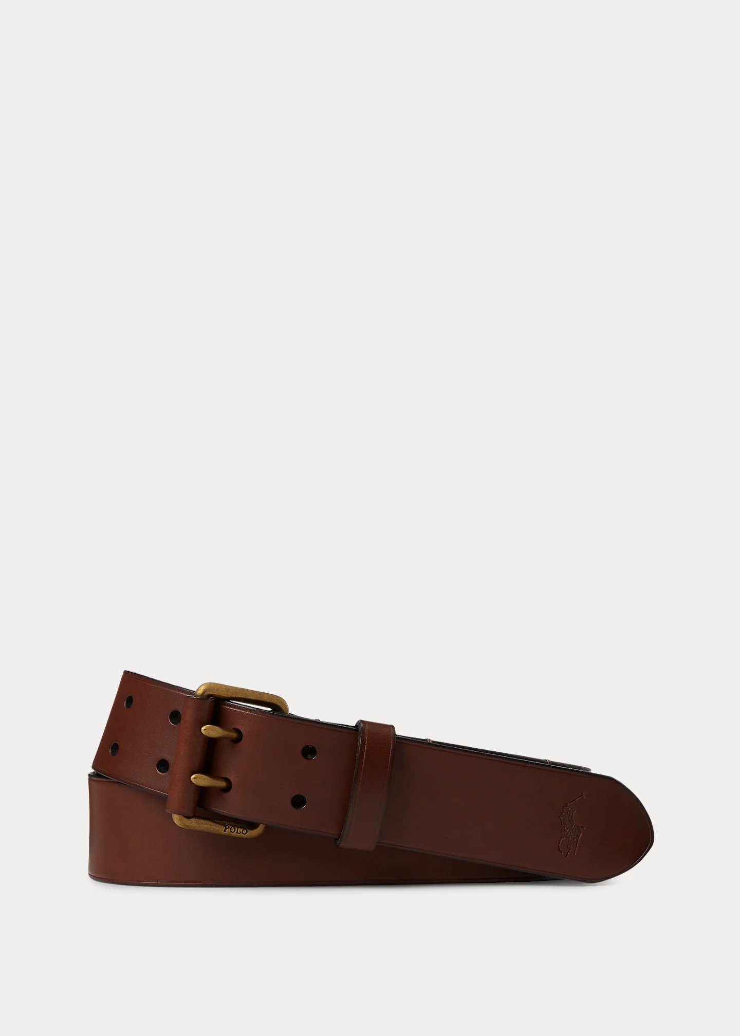 Double-Prong Leather Belt - 1