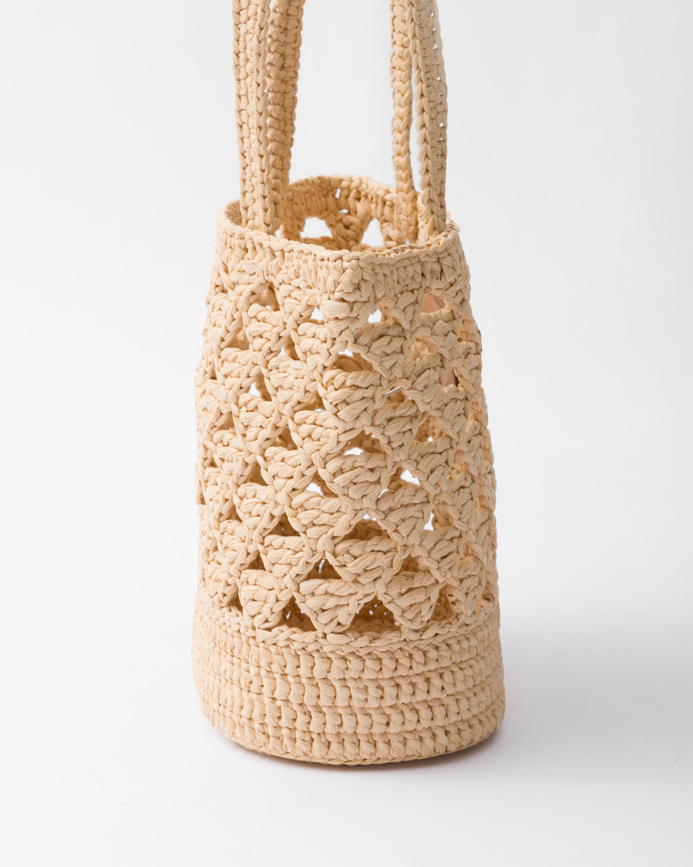 Woven fabric crochet tote bag - 5