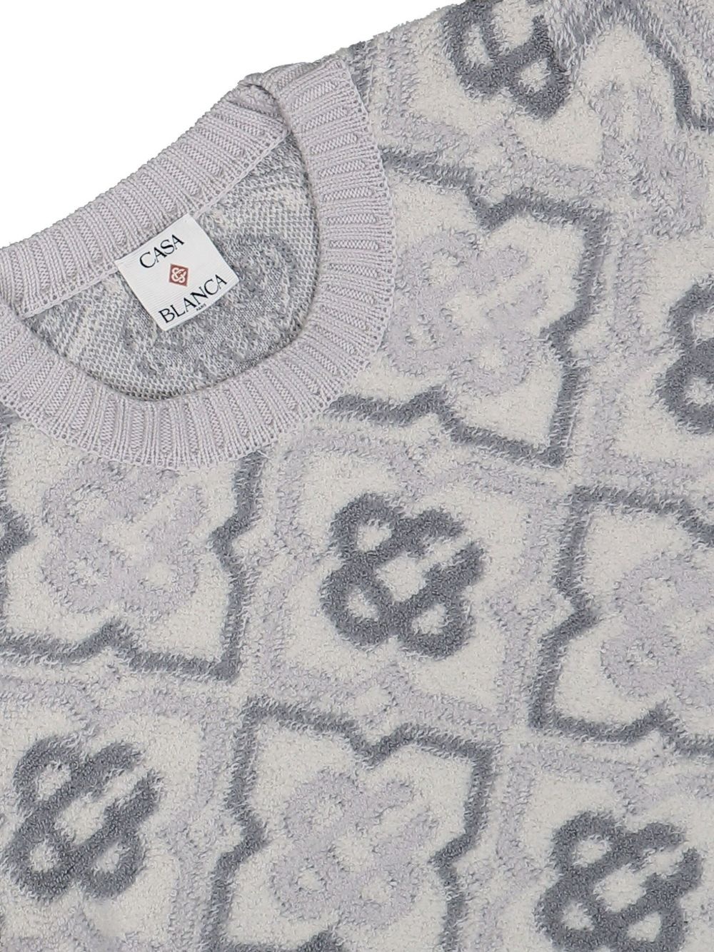 monogram-pattern jumper - 3