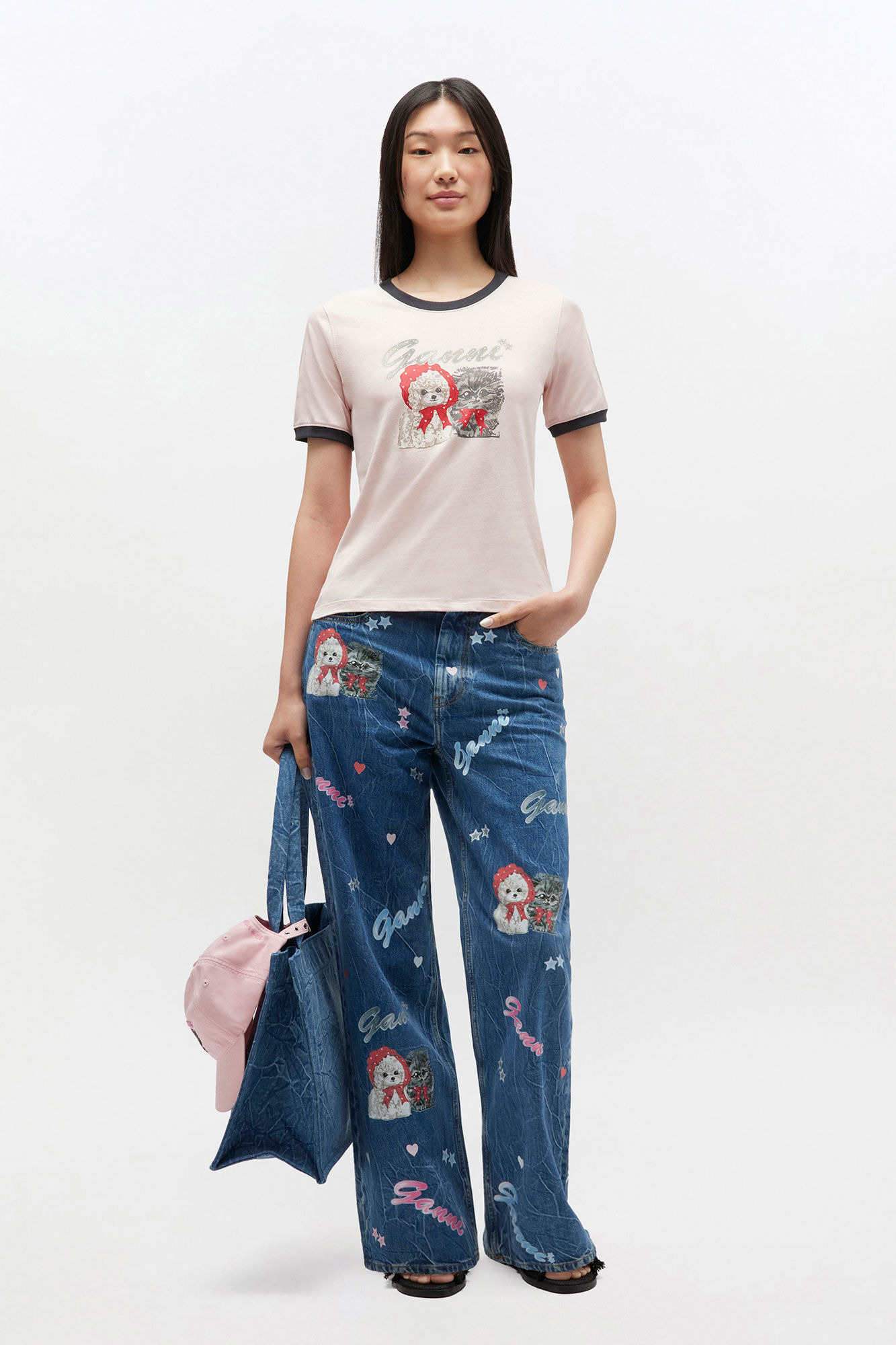 PINK CROPPED ANIMAL T-SHIRT - 2