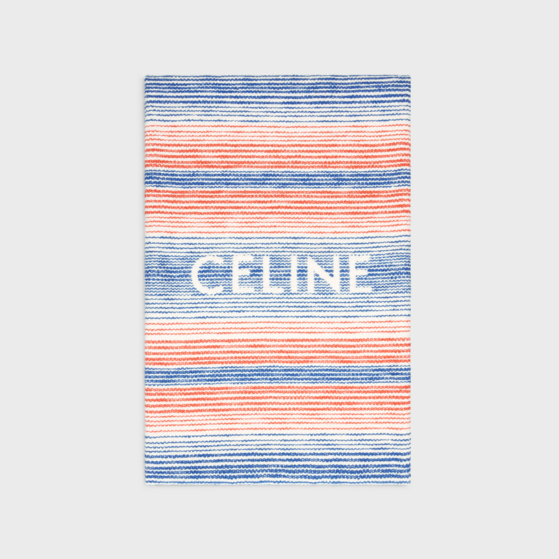 beach fouta in multi-stripe cotton 1