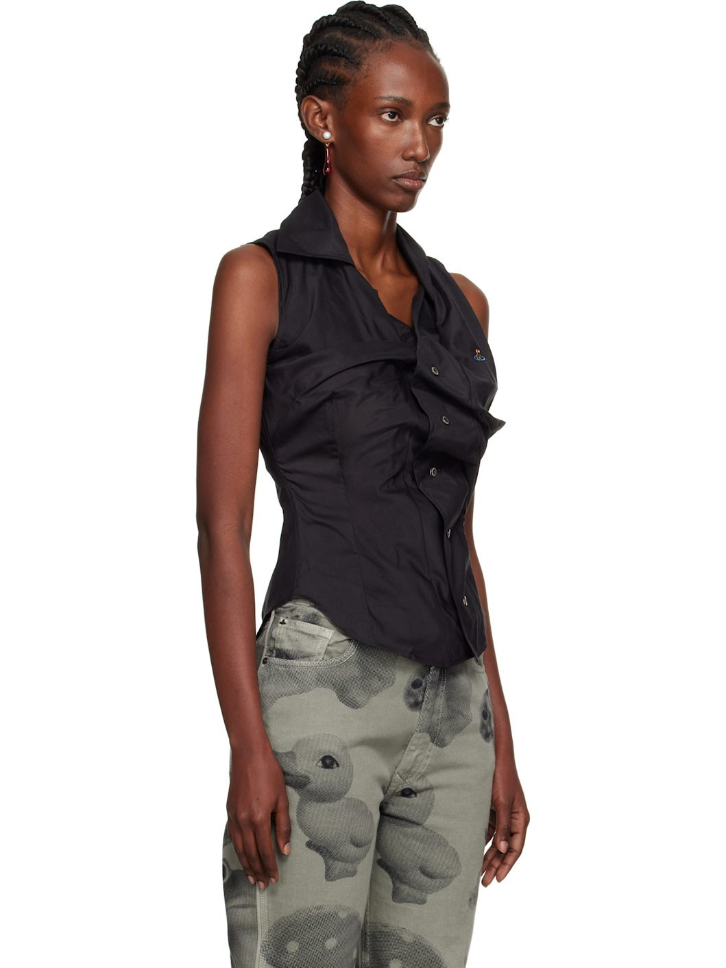 Black SS Drunken Shirt - 2
