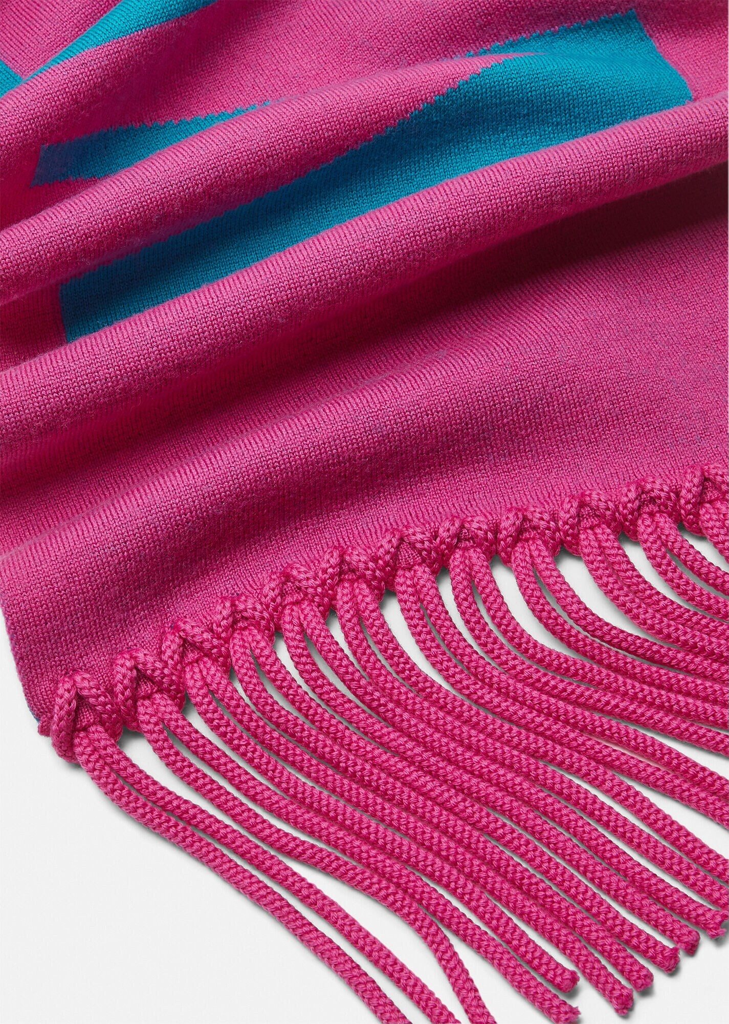 Logo Jacquard Knit Scarf - 2