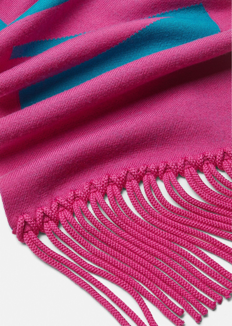 VERSACE Logo Jacquard Knit Scarf outlook