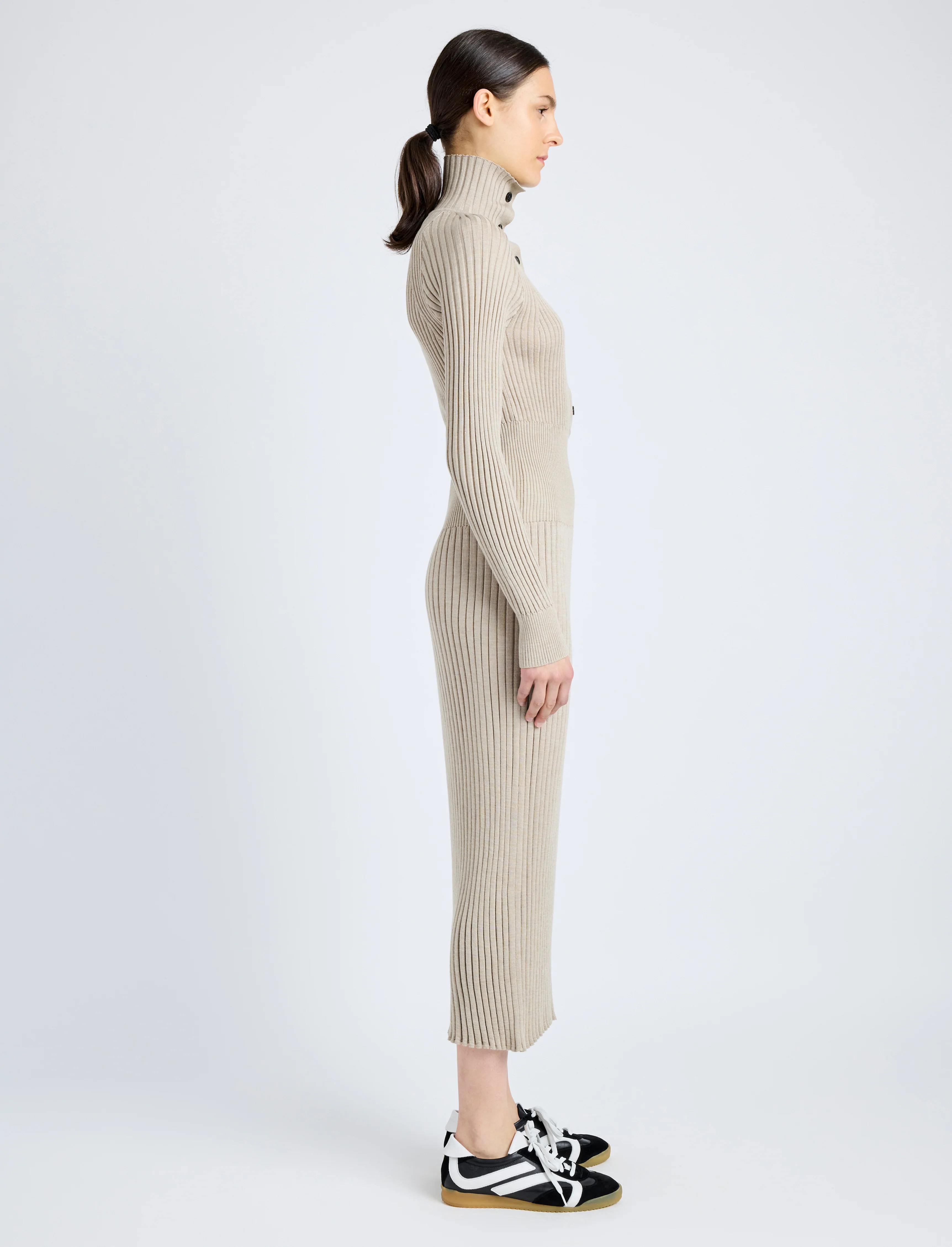 Maeve Dress in Superfine Merino Silk - 3