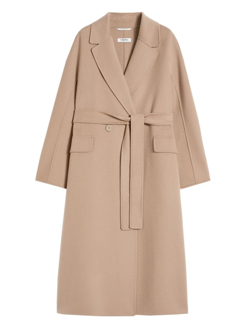 belted notched-lapel coat 1