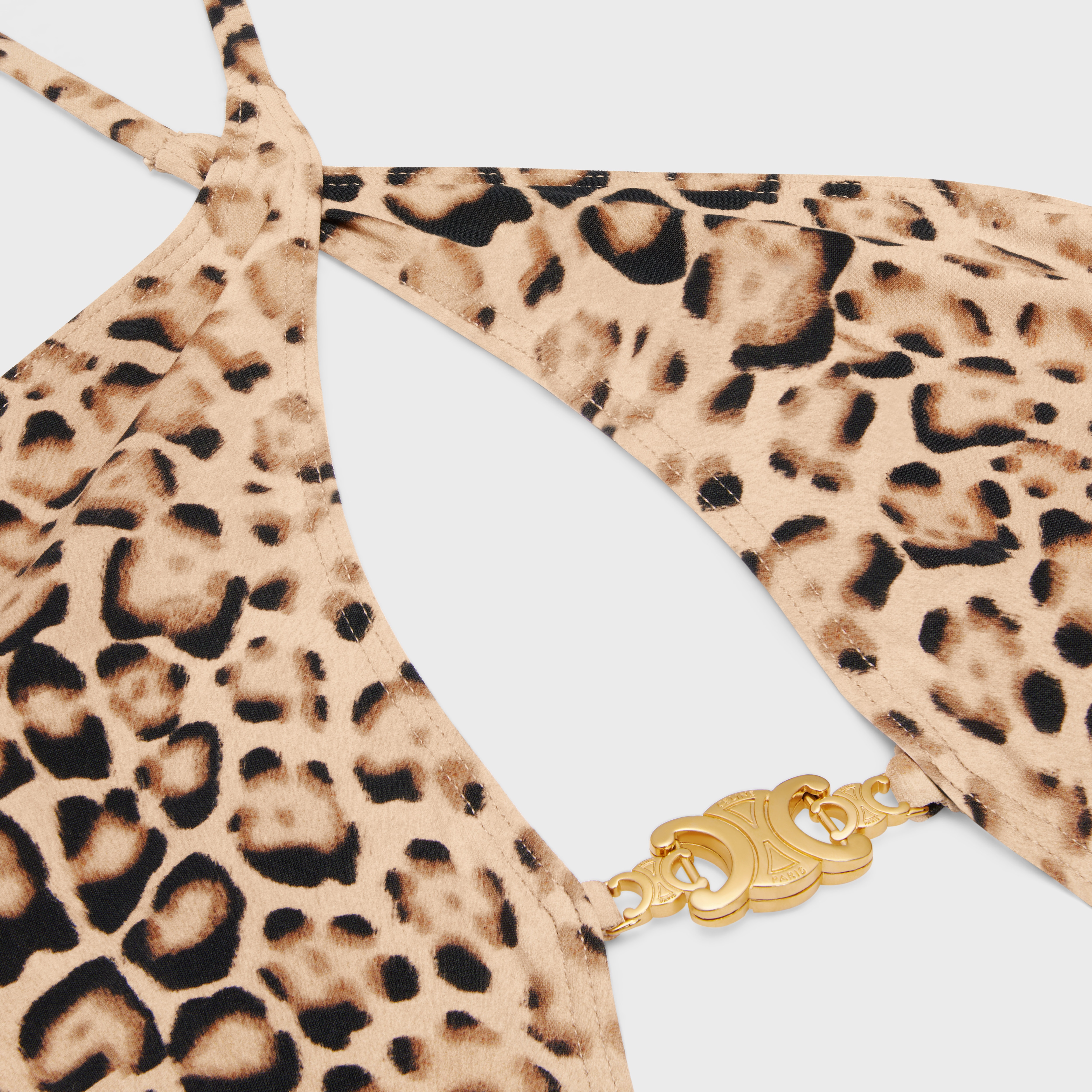 swimsuit in leopard print matte jersey - 3