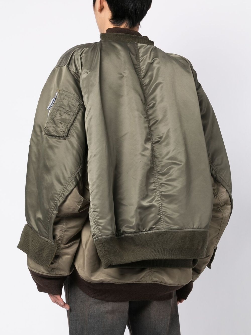 zip-pockeet bomber jacket - 4