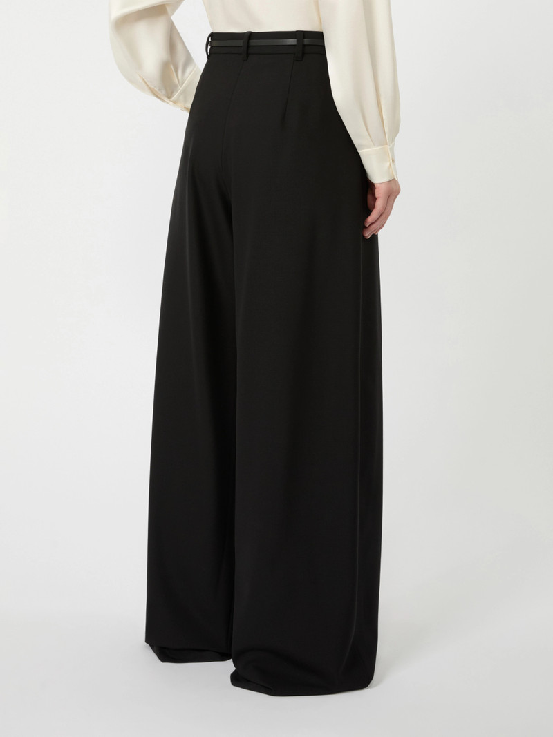 AERE Wide-fit wool twill trousers - BLACK 4