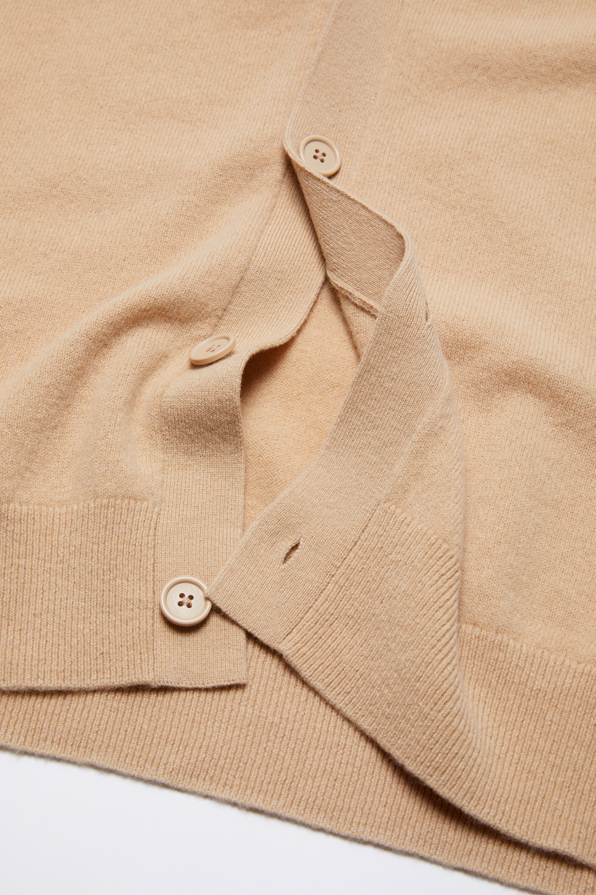 V-neck cardigan - Biscuit beige - 4
