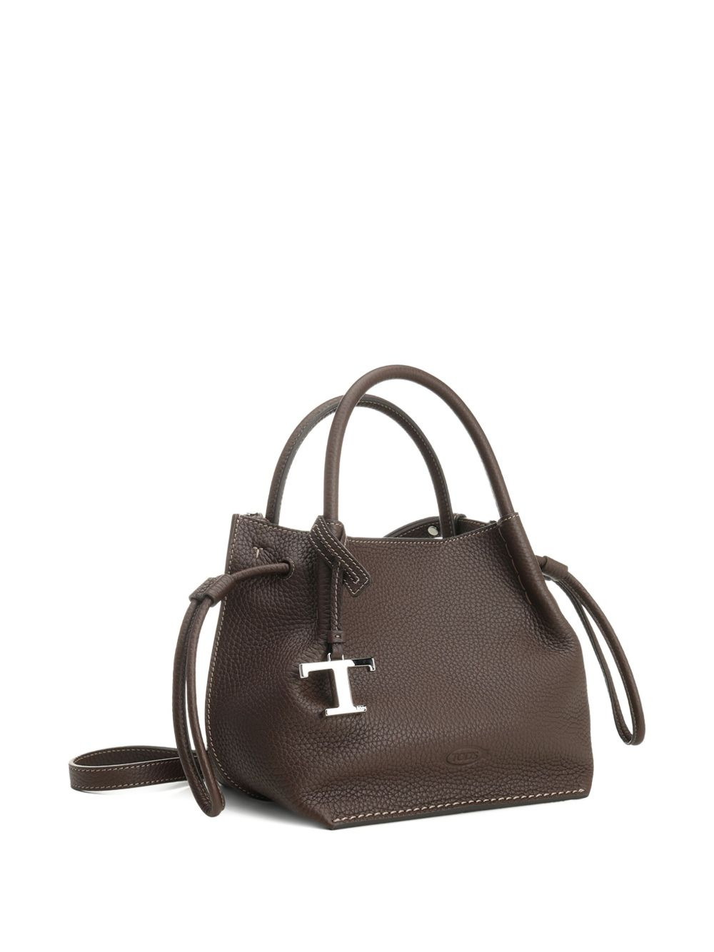 logo-charm bucket bag - 3