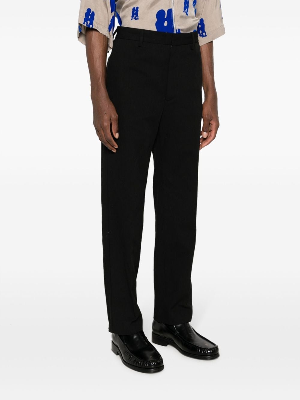straight-leg tailored trousers - 3