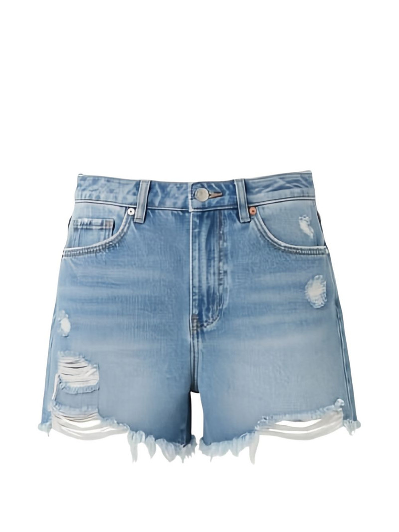 distressed frayed shorts 1