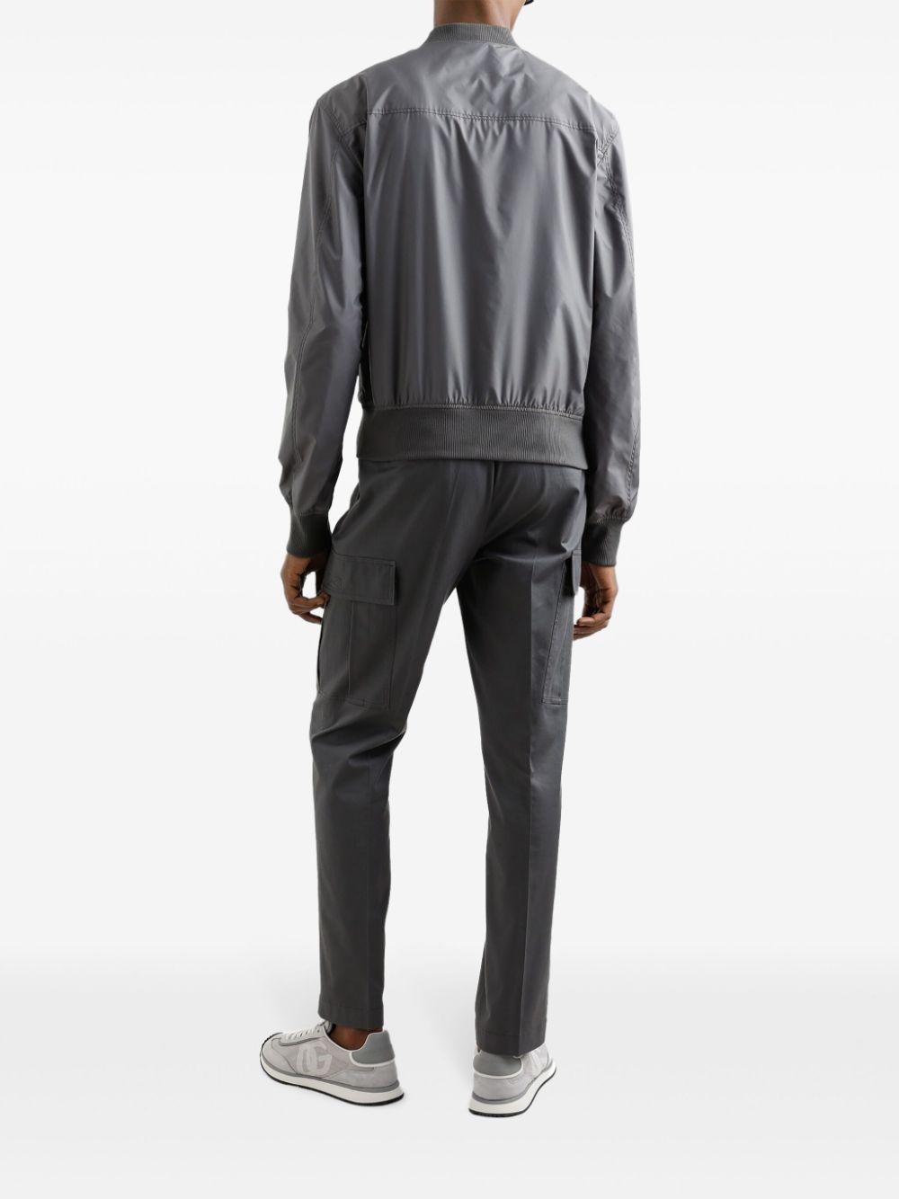logo-plaque bomber jacket - 3