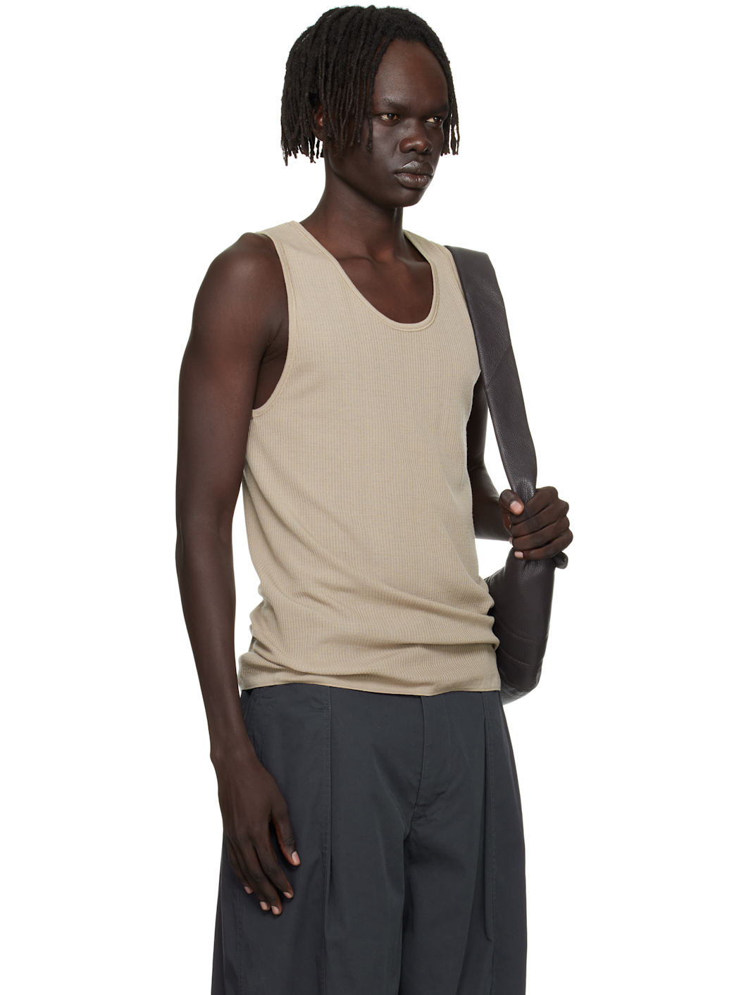 Gray Debardeur Tank Top - 2
