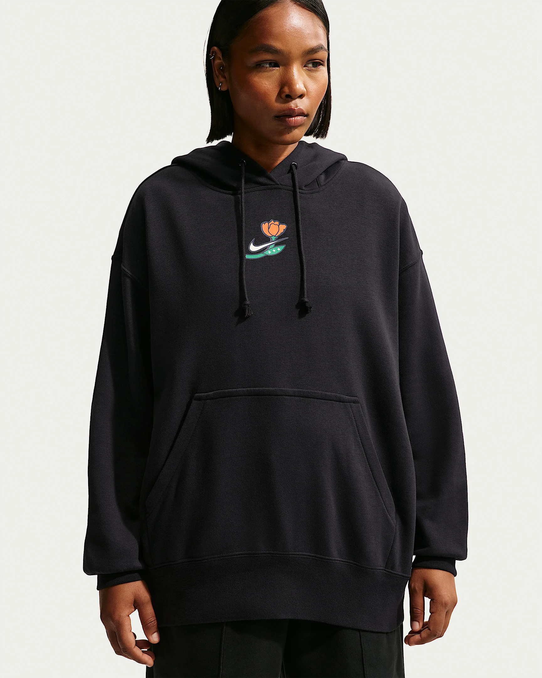 Nike Phoenix Fleece Women's Oversized Pullover Basketball Hoodie - 1