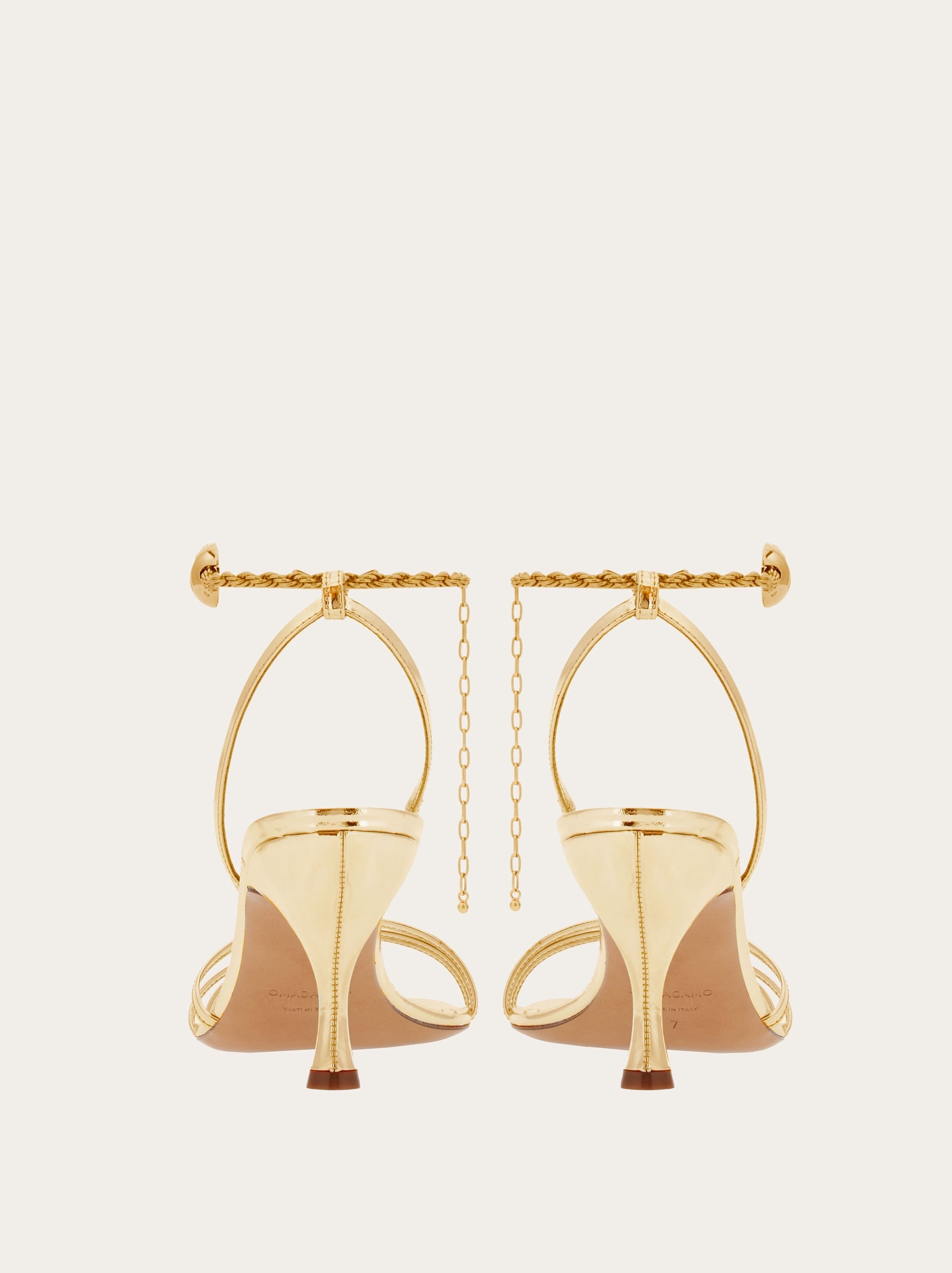 Sandal with ankle chain - 3