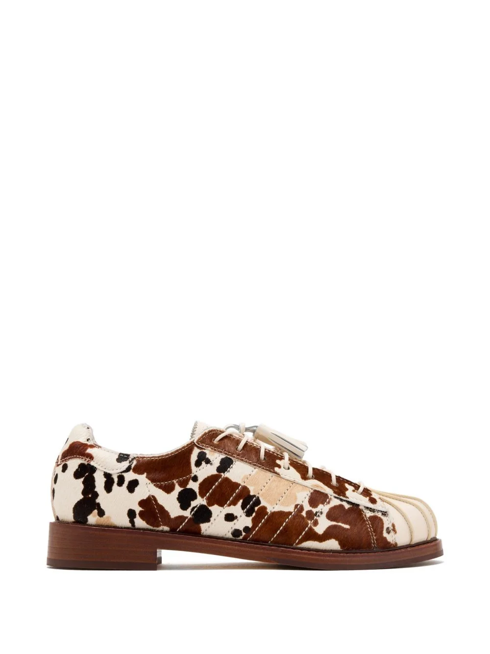 x Clot by Edison Chen Superstar cow-print sneakers - 1