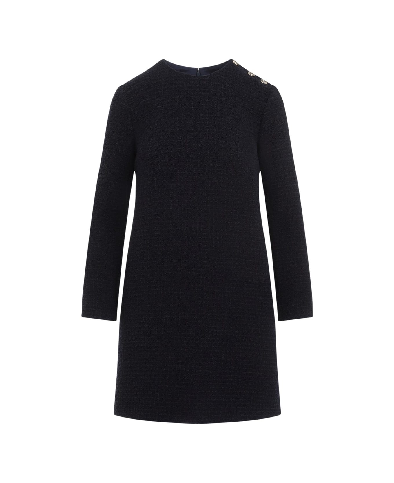 Damier Boucle Long-sleeve Dress - 1