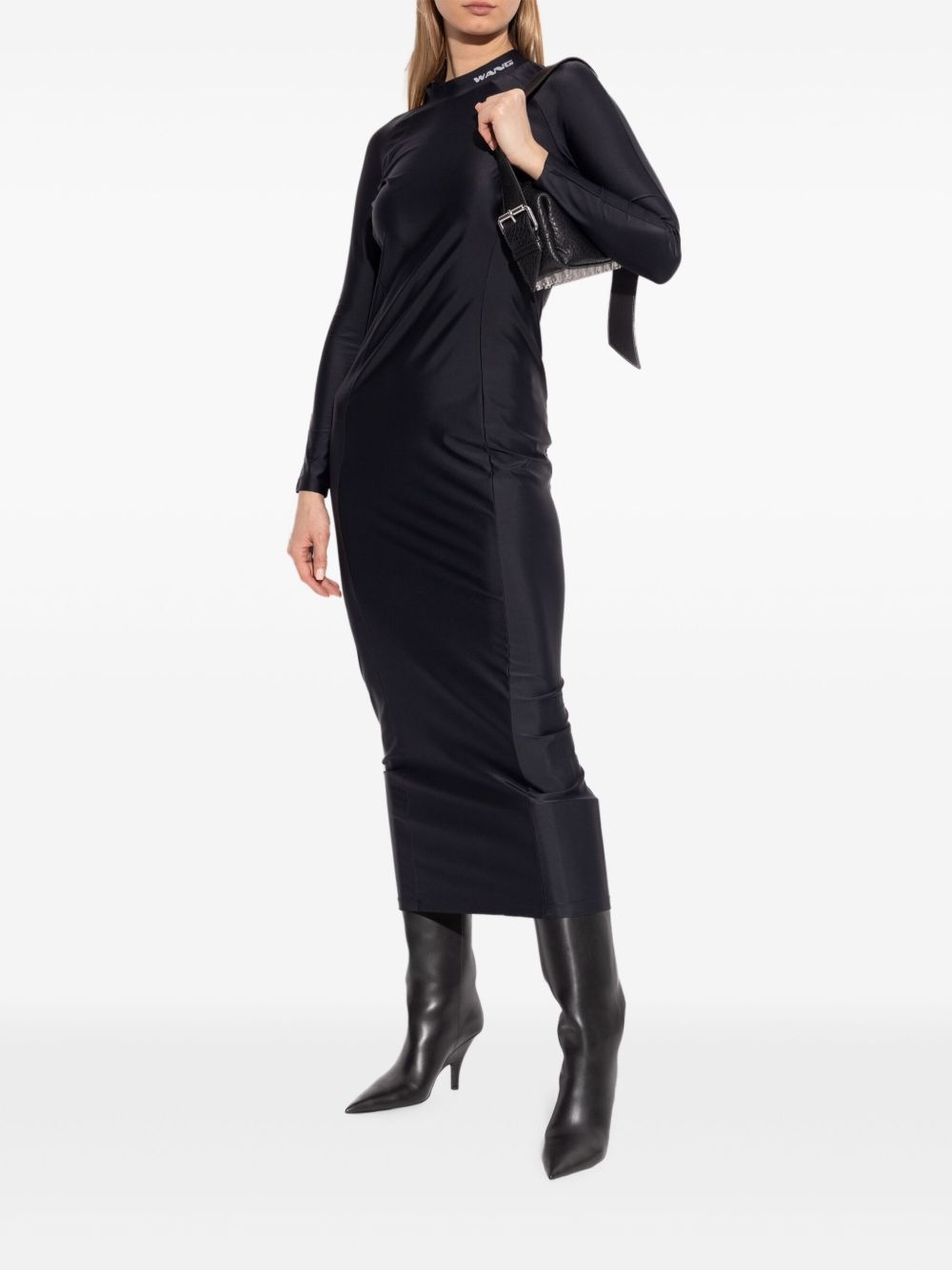 logo-print midi dress - 2