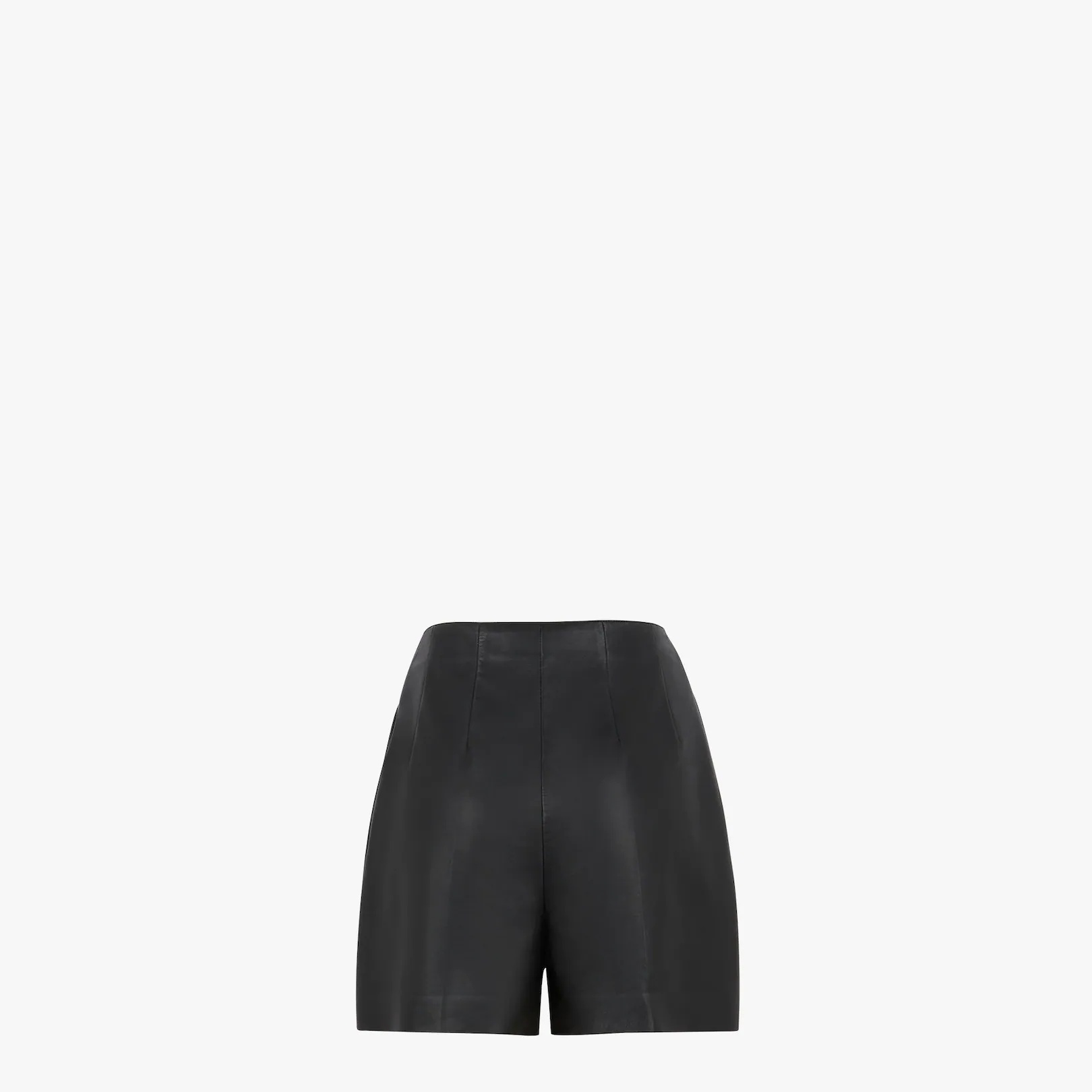 Black nappa leather short - 2