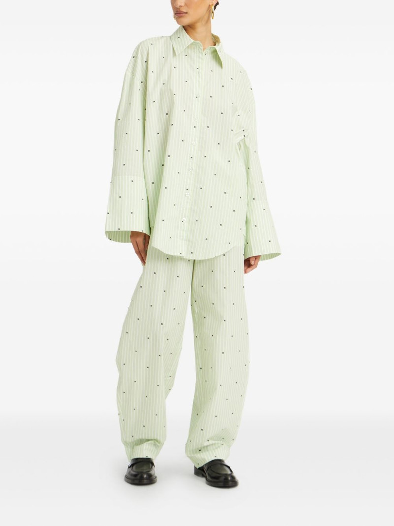 ROTATE striped poplin shirt outlook