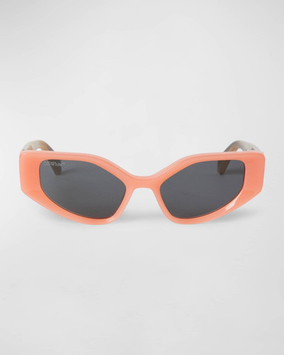 Off-White Memphis Beveled Acetate Cat-Eye Sunglasses outlook