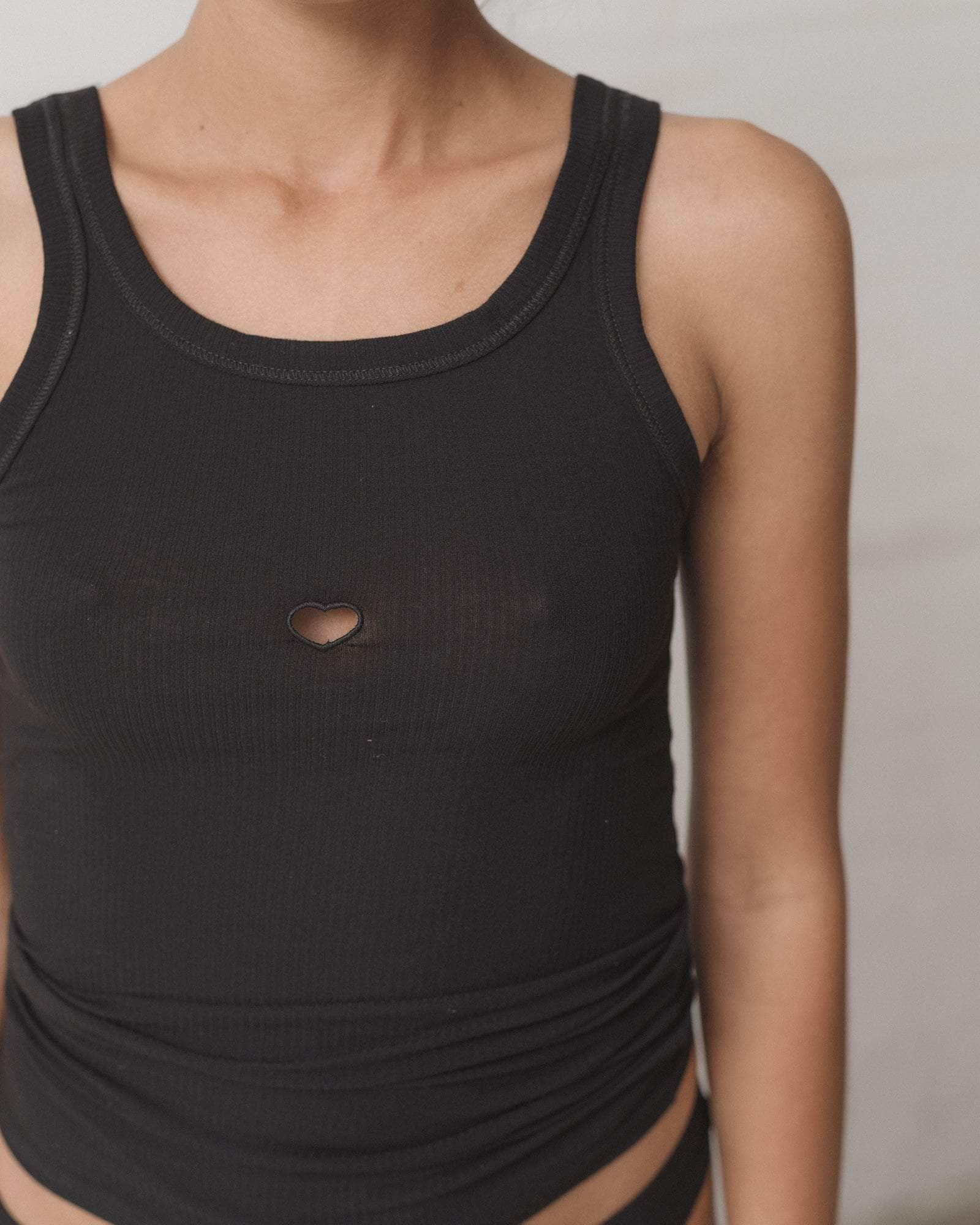 Heart Tank - Fine Organic Cotton Rib - 5