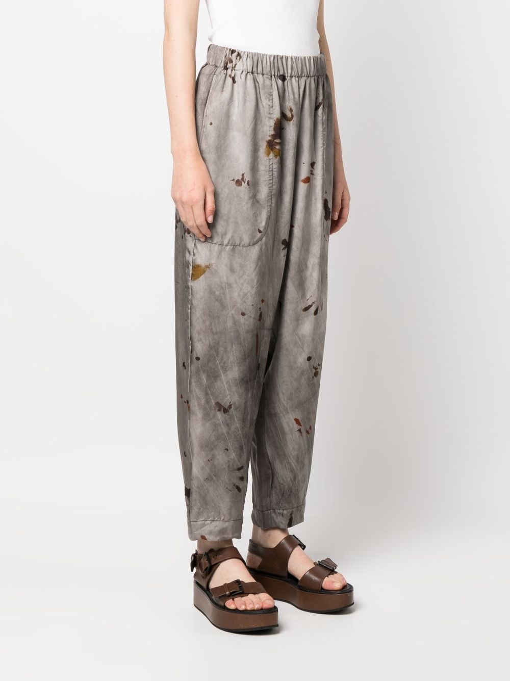 graphic-print elasticated-waist trousers - 3