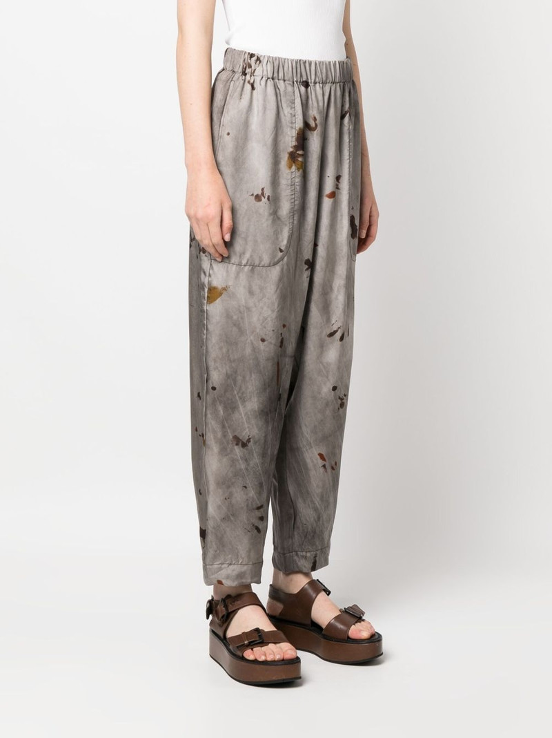 graphic-print elasticated-waist 바지 3